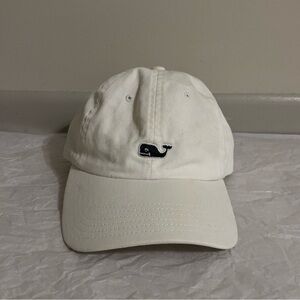 Women’s Vineyard Vines White Baseball Cap With Navy Whale